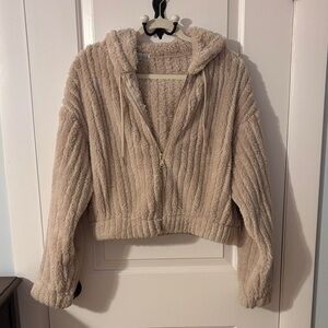 Love Poem Cropped Hooded Sweater